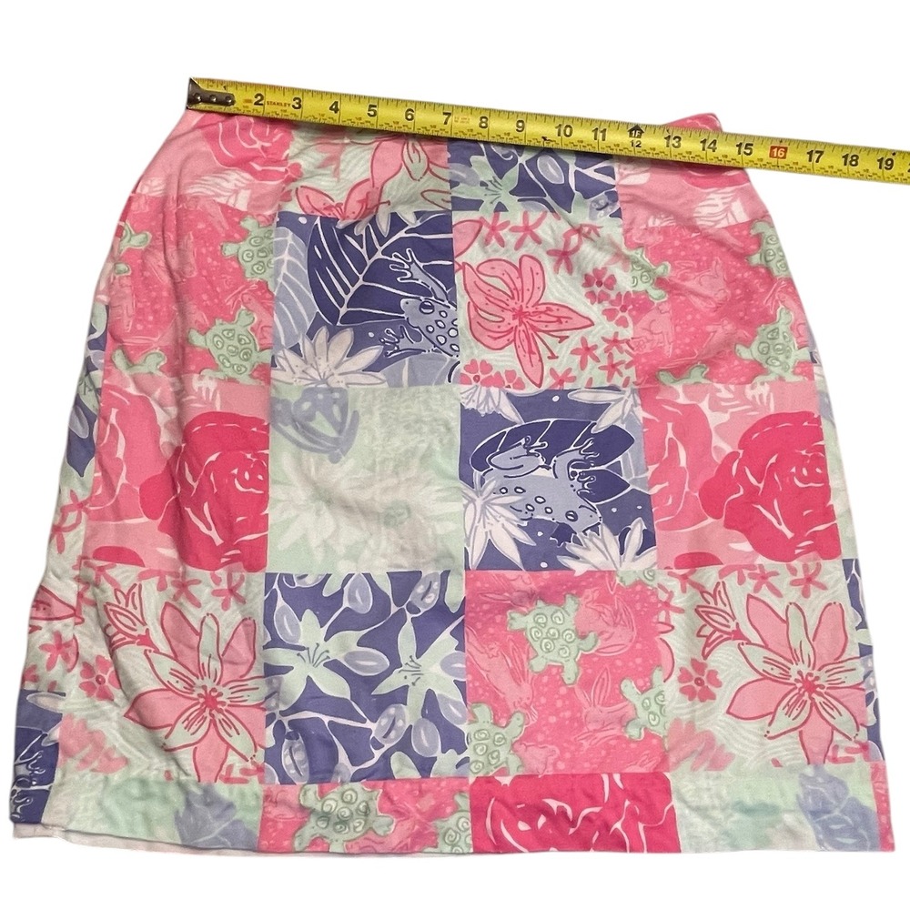 Vintage Lilly Pulitzer Lined Patchwork Floral Ski… - image 4